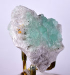 6.2cms GREEN FLUORITE Peru Huanzala Mine New Find Aesthetic Rare Gemmy Shiny Crystals Collector Mineral Specimen K90