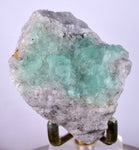 6.2cms GREEN FLUORITE Peru Huanzala Mine New Find Aesthetic Rare Gemmy Shiny Crystals Collector Mineral Specimen K90