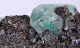 3.2cms GEOCRONITE GREEN FLUORITE Crystal Peru Milpo Atacocha Shiny K78