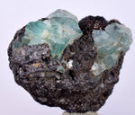 3.2cms GEOCRONITE GREEN FLUORITE Crystal Peru Milpo Atacocha Shiny K78
