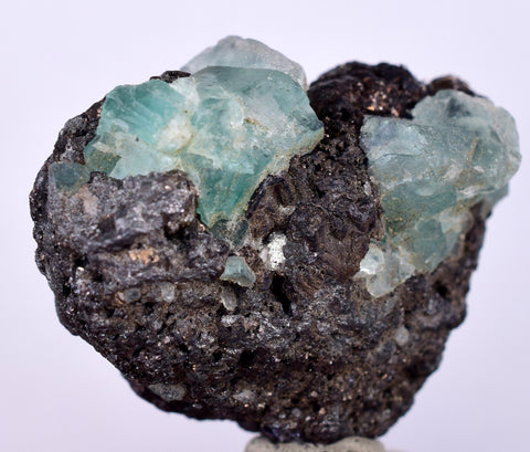 3.2cms GEOCRONITE GREEN FLUORITE Crystal Peru Milpo Atacocha Shiny K78