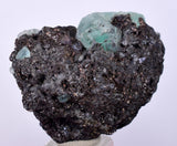 3.2cms GEOCRONITE GREEN FLUORITE Crystal Peru Milpo Atacocha Shiny K78