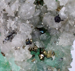 3.4cms GREEN FLUORITE CRYSTALS Peru Huanzala Shiny Mineral Specimen K80