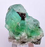 3.4cms GREEN FLUORITE CRYSTALS Peru Huanzala Shiny Mineral Specimen K80