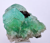 3.4cms GREEN FLUORITE CRYSTALS Peru Huanzala Shiny Mineral Specimen K80