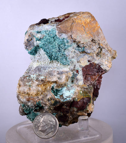 8.8cms GEM SILICA CHRYSOCOLLA Malachite Druzy Quartz Stalactites Lily Mine Peru Calcite Geodes Mineral Specimen D253