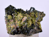 3.5cms ACTINOLITE EPIDOTE CRYSTALS Peru Natural Brilliant Cluster Mineral Specimen Collectors C957