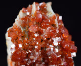 3.1cm VANADINITE CRYSTAL BARITE Mibladen Morocco Miniature Mineral Specimen W44
