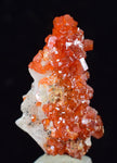 3.1cms VANADINITE CRYSTAL BARITE Mibladen Morocco Miniature Mineral Specimen W46