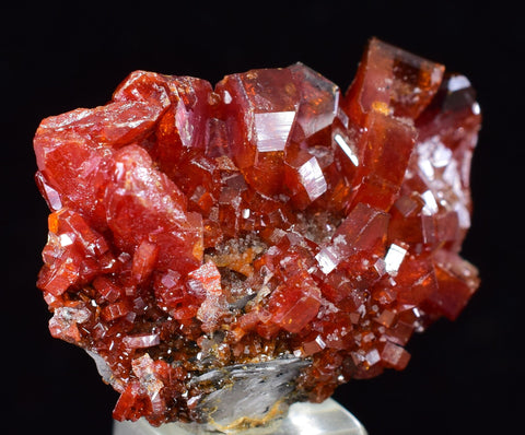3cms VANADINITE CRYSTAL BARITE Mibladen Morocco Miniature Mineral Specimen W49