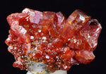 3cms VANADINITE CRYSTAL BARITE Mibladen Morocco Miniature Mineral Specimen W49