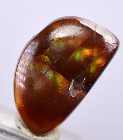 2cts FIRE AGATE CABOCHONS Natural Mexico Multi Color Gemstone Jewelry B16