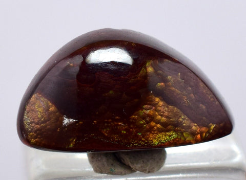 1.5cts FIRE AGATE CABOCHONS Natural Mexico Multi Color Gemstone Jewelry B17