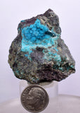 4.6cms GEM SILICA CHRYSOCOLLA Druzy Quartz Stalactites Lily Mine Peru Calcite Geodes Mineral Specimen D260
