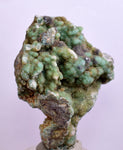 4.6cms GEM SILICA CHRYSOCOLLA Druzy Quartz Stalactites Lily Mine Peru Calcite Geodes Mineral Specimen D261