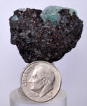 3.2cms GEOCRONITE GREEN FLUORITE Crystal Peru Milpo Atacocha Shiny K78