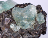 3.2cms GEOCRONITE GREEN FLUORITE Crystal Peru Milpo Atacocha Shiny K78