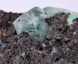 3.2cms GEOCRONITE GREEN FLUORITE Crystal Peru Milpo Atacocha Shiny K78