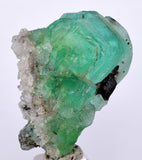 3.4cms GREEN FLUORITE CRYSTALS Peru Huanzala Shiny Mineral Specimen K80
