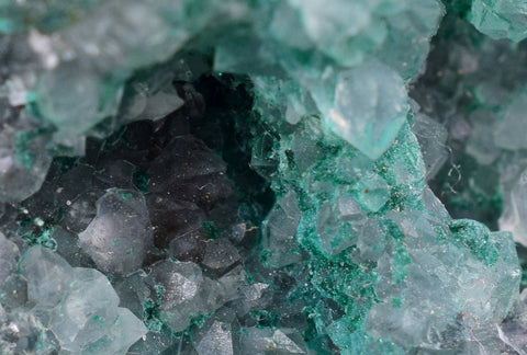 3.9cms GEM SILICA CHRYSOCOLLA Druzy Quartz Stalactites Lily Mine Peru Calcite Geodes Mineral Specimen D257
