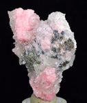5.4cms RHODOCHROSITE CALCITE PYRITE Crystal Huanzala Peru Pink Crystals R568