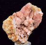 7cms ROSE DRUZY QUARTZ Bright Crystals Cathedral Botryoidal Peru New Find Mineral Specimen QE357