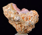 7cms ROSE DRUZY QUARTZ Bright Crystals Cathedral Botryoidal Peru New Find Mineral Specimen QE357