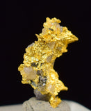 0.9cms NATIVE GOLD QUARTZ of the Incas Thumbnail Aesthetic Wire Gem Crystal Smoky Quartz Peru Rare Mineral Specimen L237