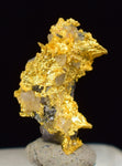 0.9cms NATIVE GOLD QUARTZ of the Incas Thumbnail Aesthetic Wire Gem Crystal Smoky Quartz Peru Rare Mineral Specimen L237