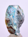 2.6cms DRUZY CHRYSOCOLLA POLISHED Lily Mine Peru Quartz Crystals Stalactite Shiny Bright Mineral Specimen B26