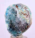 2.6cms DRUZY CHRYSOCOLLA POLISHED Lily Mine Peru Quartz Crystals Stalactite Shiny Bright Mineral Specimen B26