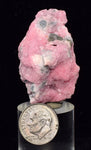 4.3cms RHODOCHROSITE ROSETTE SPHALERITE Peru Pink Crystals Collector Mineral Specimen R571