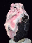 4.3cms RHODOCHROSITE ROSETTE SPHALERITE Peru Pink Crystals Collector Mineral Specimen R571
