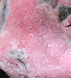 4.3cms RHODOCHROSITE ROSETTE SPHALERITE Peru Pink Crystals Collector Mineral Specimen R571