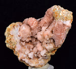 7cms ROSE DRUZY QUARTZ Bright Crystals Cathedral Botryoidal Peru New Find Mineral Specimen QE357