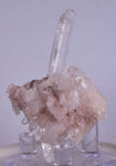 6cms  PINK LITHIUM QUARTZ Colombia Rare Shiny Crystal Mineral Specimen Q365