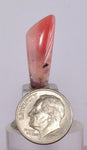 4cts PINK OPAL CABOCHON Landscape Jewelry Pendant Dendrites Coral Color B29