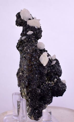 8.5cms SPHALERITE CALCITE PYRITE Crystals Old Stock Collector  Mineral Specimen G245