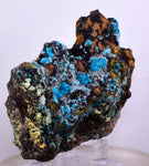 6.5cms  QUARTZ CHRYSOCOLLA TENTADORA Mine Peru Grape Botryoidal Stalactite Crystals Rare Ajoite (?)Mineral Specimen Collectors ce961
