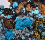 6.5cms  QUARTZ CHRYSOCOLLA TENTADORA Mine Peru Grape Botryoidal Stalactite Crystals Rare Ajoite (?)Mineral Specimen Collectors ce961