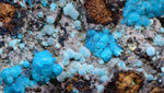 6.5cms  QUARTZ CHRYSOCOLLA TENTADORA Mine Peru Grape Botryoidal Stalactite Crystals Rare Ajoite (?)Mineral Specimen Collectors ce961