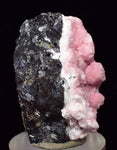 3.2cms RHODOCHROSITE ROSETTE SPHALERITE  Pyrite Peru Pink Crystals Collector Mineral Specimen R569