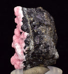 3.1cms RHODOCHROSITE ROSETTE SPHALERITE  Pyrite Peru Pink Crystals Collector Mineral Specimen R570