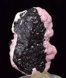 3.7cms RHODOCHROSITE ROSETTE SPHALERITE Pyrite Peru Pink Crystals Collector Mineral Specimen R572