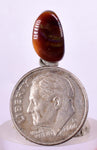 2cts FIRE AGATE CABOCHONS Natural Mexico Multi Color Gemstone Jewelry B35