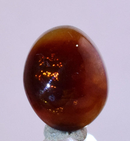 3cts FIRE AGATE CABOCHONS Natural Mexico Multi Color Gemstone Jewelry B37
