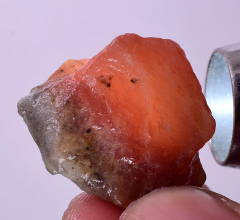8.9grams GEM RED RHODOCHROSITE Rough Ortiz Peru Gemstones Mineral Specimen R592