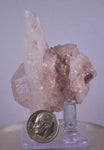 6.5cms  PINK LITHIUM QUARTZ Colombia Rare Shiny Crystal Mineral Specimen Q364