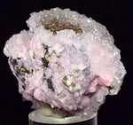 5.2cms RHODOCHROSITE CALCITE PYRITE Crystal Huanzala Peru Pink Crystals R573