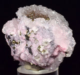 5.2cms RHODOCHROSITE CALCITE PYRITE Crystal Huanzala Peru Pink Crystals R573